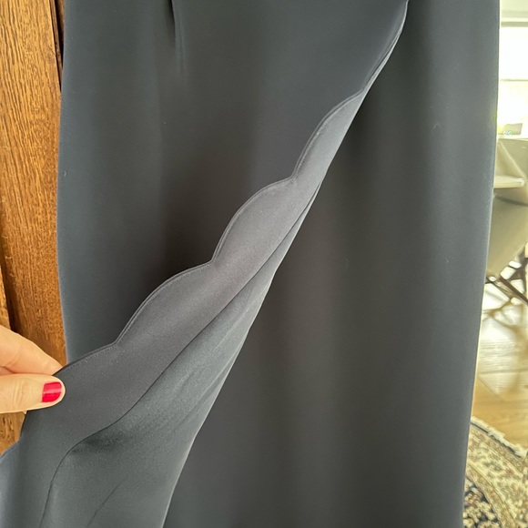 J crew scalloped sheath dress.  Navy blue. Classic and elegant Only worn twice - Picture 2 of 7